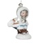 Glass bauble: Eskimo on skates (129622)