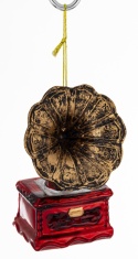 Glass bauble: Gramophone (174339)