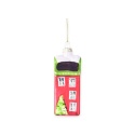 Glass bauble: Red matte tenement house (TG79489)