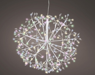 "Dmuchawiec" wiszący fi 35cm 192LED pastelowy timer (490038)