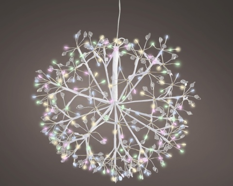 "Dandelion" hanging fi 35cm 192LED pastel timer (490038)