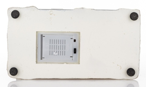 Kamieniczka LED ecru z bałwankiem 8 melodii (172586)