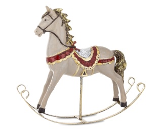 Konik na biegunach szary duży poliresing (171422)