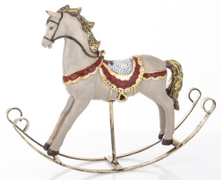 Konik na biegunach szary średni poliresing (171413)