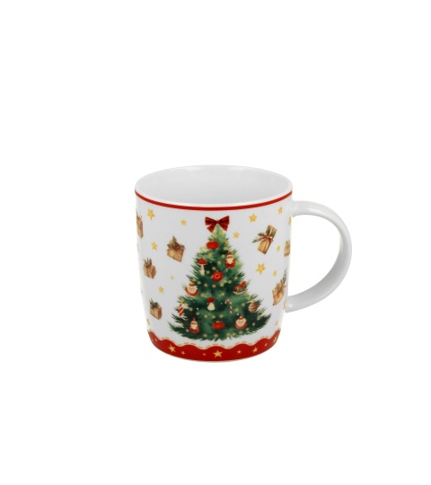 Kubek porcelana 400ml w opakowaniu choinka Christmas Tree