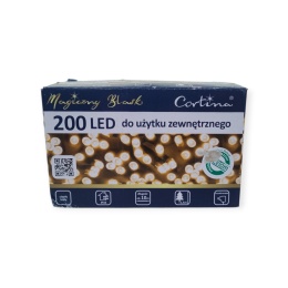 Lampki LED 200L 10mb ciepłe wew/zew (21/14/LED/WW)