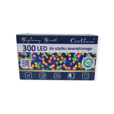 Lampki LED 300L 14,95m wew/zew multikolor (10/15/LED/M)