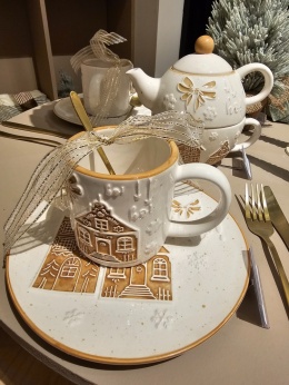 Pojemnik z pokrywką ceramiczną kamieniczki (463366)