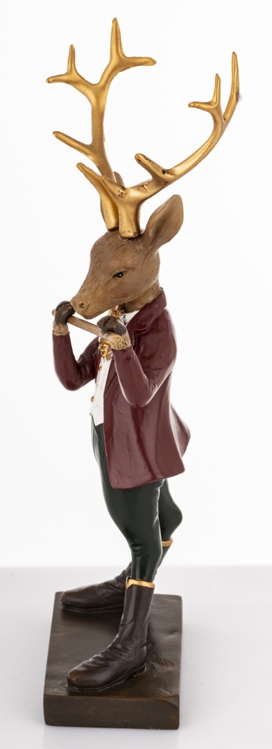 Reniferek 24cm grający na flecie, poliresing (179761)