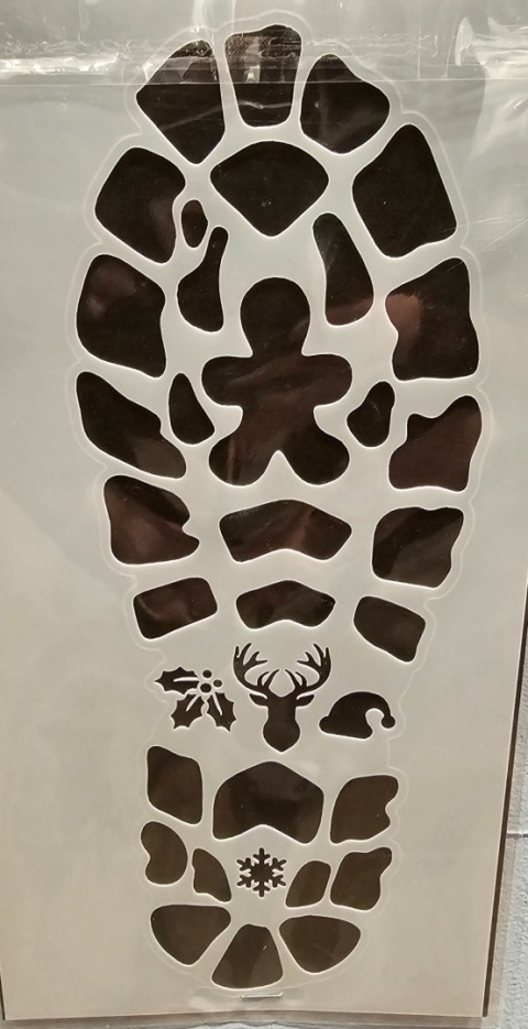 Szablon "odcisk" buta Mikołaja (729197)