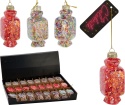 Glass bauble candy 8cm Haribo coral (512324)