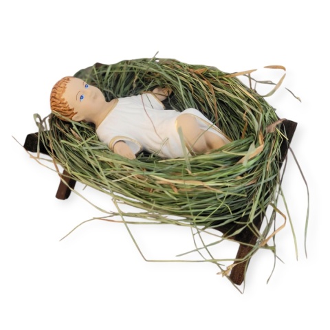 Dzieciątko w żłóbku duże (D4) 8x15cm