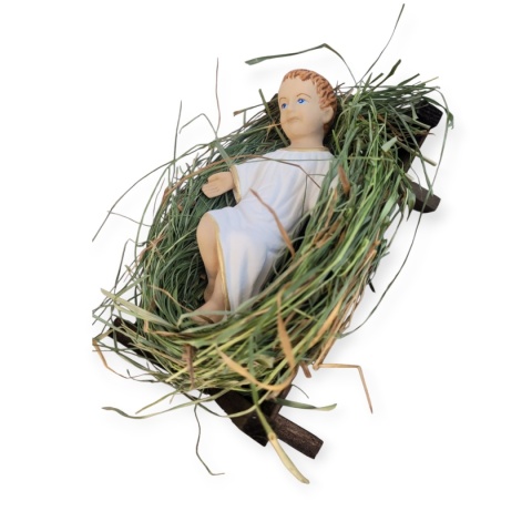 Dzieciątko w żłóbku duże (D4) 8x15cm