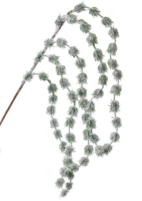 Flocked winter branch "larch" (GL03742)