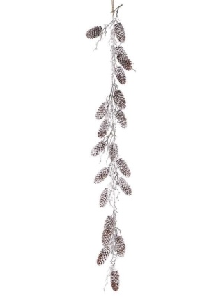 Girlanda 105cm ośnieżona szyszki (CV37162)