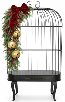 Konsola, regał metalowy czarny klatka 188cm element ekspozycyjny ekspozytor (TY0126)