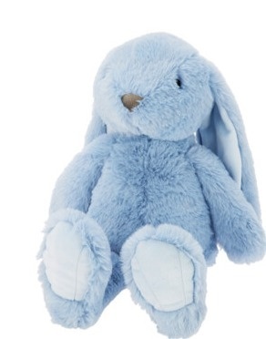 Królik pluszowy 40cm niebieski długie uszy mały (504273)