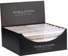 Organza biało-złota gwiazdki 30x500cm (523842)