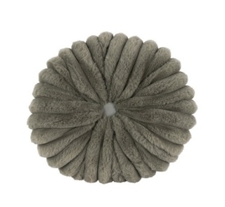 Poduszka okrągła 35cm khaki futerko (518858)