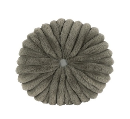 Poduszka okrągła 35cm khaki futerko (518858)