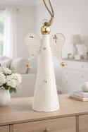 Angel bell, white metal, brushed with bells (TY0227)-20%