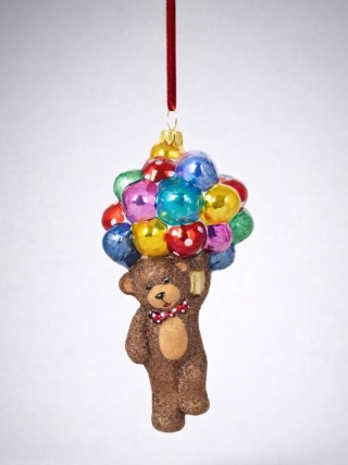 Huras Bauble: Teddy Bear with Balloons (S885)