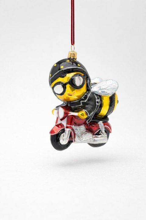 Bombka Huras: Pszczółka na motorze (S1065)