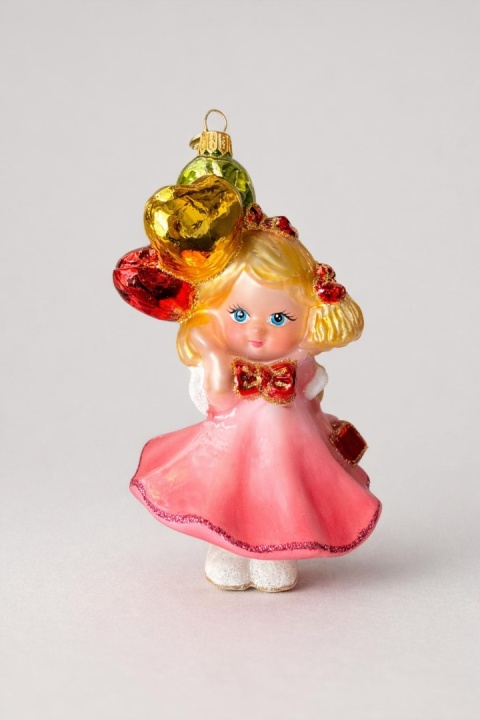 Koronex Ornament: Girl with Balloons (0543X)