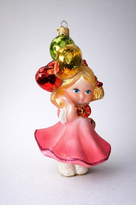 Koronex Ornament: Girl with Balloons (0543X)