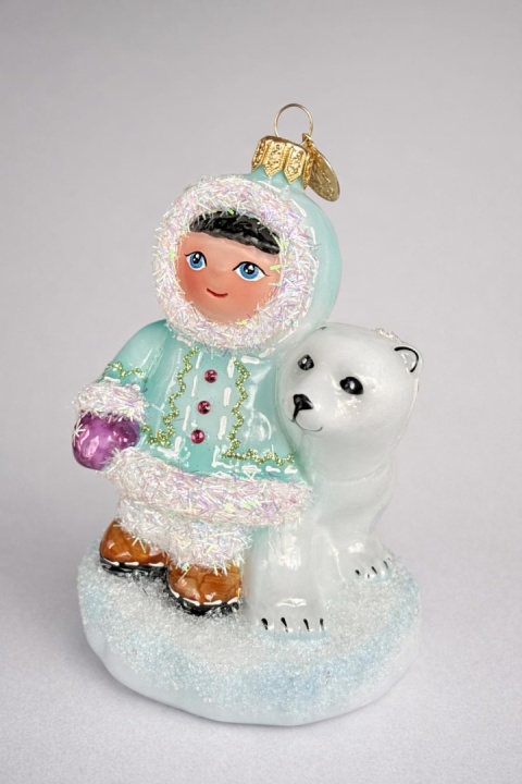 Koronex Ornament: Eskimo with a Bear Cub (2200X)