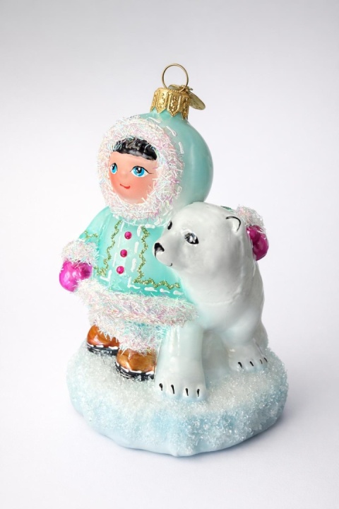 Koronex Ornament: Eskimo with a Bear Cub (2200X)