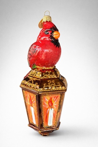 Koronex Ornament: Cardinal on a Lantern (2702X)