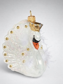 Bauble: Swan in a Crown (176) SE