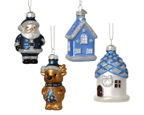 Glass bauble: Forest cottage (123958)