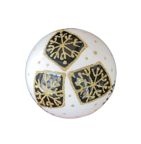 Bombki 100 dekorowane ornament op.4szt.: ZIMOWY CZAR