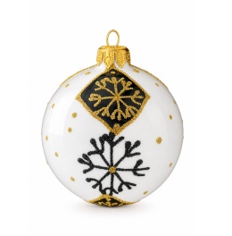 Bombki 100 dekorowane ornament op.4szt.: ZIMOWY CZAR