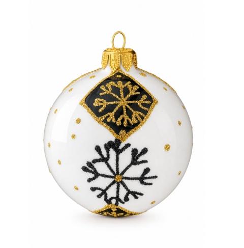 100mm Decorated Ornaments (Pack of 4): Winter Charm