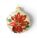 Bombki 120 dekorowane ornament op.4szt.: OPOWIEŚĆ WIGILIJNA