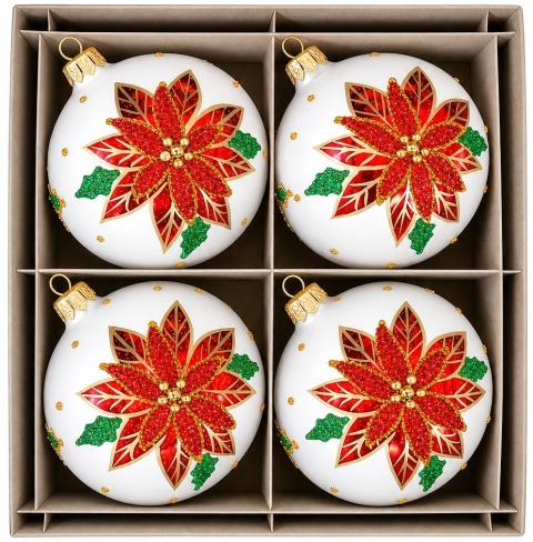120mm Decorated Ornaments (Pack of 4): A Christmas Carol