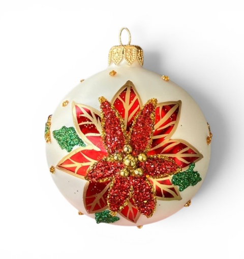 Bombki 80 dekorowane ornament op.6szt.: OPOWIEŚĆ WIGILIJNA