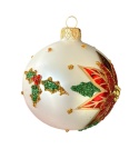 Bombki 80 dekorowane ornament op.6szt.: OPOWIEŚĆ WIGILIJNA