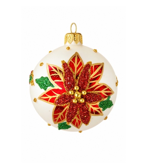 Bombki 80 dekorowane ornament op.6szt.: OPOWIEŚĆ WIGILIJNA