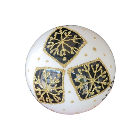 Bombki 80 dekorowane ornament op.6szt.: ZIMOWY CZAR