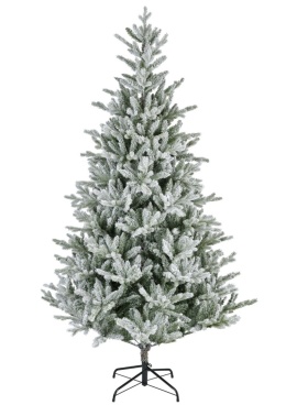 Allison Artificial Flocked Pine Christmas Tree 210cm (689856)