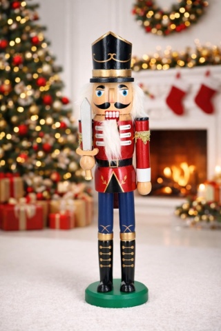 Nutcracker wooden with sword 39cm (SC01M53-214)-20%