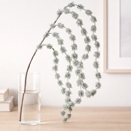 Flocked winter branch 