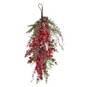 Girlanda 70cm z czerwonymi owocami mix gałązek (180671) 70x23cm