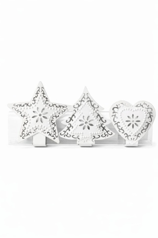 Set of 3 metal napkin rings 19*4*7cm (33150)