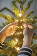 Lampki na zielonym druciku 832LED wiązka 240cm ciepłe flash (496145)