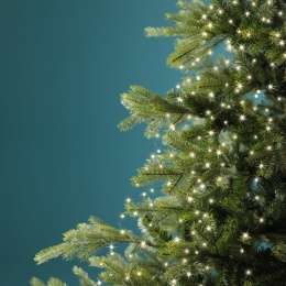 Lampki na zielonym druciku 832LED wiązka 240cm ciepłe flash (496145)